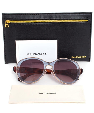 Balenciaga Translucent Grey Havana/Brown Gradient Sunglasses BA0002