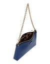 Dolce & Gabbana Pouch Blue Gold Chain Leopard Print Lining BI0933-AC675