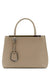 Fendi 2 Jours Dove Beige Calf Leather Shopping Tote Cross Body Handbag 8BH253