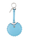 Fendi Blossom Blue Calf Leather Key Charm Luxury Keychain 7AR455-F09PO