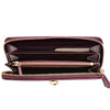 Fendi By The Way Burgundy Leather Full Zip Wallet Large 8M0299-F0KZU