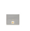 Fendi Card Case Rainbow Calf Leather Gray Burgundy Palladium Stud 8M0269