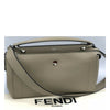 Fendi Dot Com Vitello Baltico Gray Shoulder Top Handle Bag 8BN293 5QL F01F4