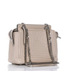 Fendi Dotcom Click Beige Caramel Quilted Lambskin Leather Chain Satchel 8BN299