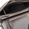 Fendi Dotcom Click Cream Small Quilted Lambskin Leather Chain Satchel Bag  8BN299