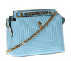 Fendi Dotcom Click Turquoise Small Quilted Lambskin Leather Chain Satchel 8BN299