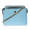 Fendi Dotcom Click Turquoise Small Quilted Lambskin Leather Chain Satchel 8BN299