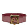 Fendi FF 'Crayons' Reversible Pink Rose Saffiano Leather Bracelet Fendi 8AG408