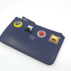 Fendi Large Rainbow Calf Leather Blueberry Key Case 8AP151-SRO