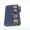 Fendi Large Rainbow Calf Leather Blueberry Key Case 8AP151-SRO