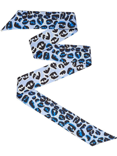 Fendi Logo Print Splash Light Blue Women's Wrappy Scarf FXT011