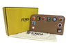 Fendi Rainbow Collection Full Zip Women's Leather Wallet Tan 8M0299