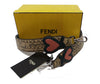 Fendi Open Your Heart Strap You Amid Beige Burgundy Leather 8AV077