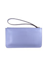 Fendi Women's Blue Leather Rainbow Stud Pouch Clutch Wristlet Bag 8M0341