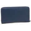 Fendi Women's By The Way Navy Blue Leather Full Zip Wallet 8M0299-F0KR1