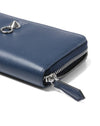 Fendi Women's By The Way Navy Blue Leather Full Zip Wallet 8M0299-F0KR1