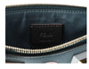 Fendi Women's Dark Green Leather Rainbow Stud Pouch Clutch Wristlet Bag 8M0341