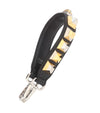 Fendi Women's You Strap Black Gold Silver Studded Mini Leather Shoulder Strap 8AV105