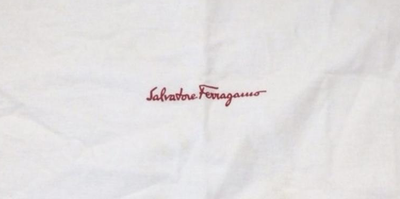 Ferragamo Black Leather Canvas Supreme Bianc Shopping Tote 0194/01