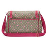 Gucci BABY GG Supreme Canvas Pink Leather Trim Rose Trim Diaper Pack 123326