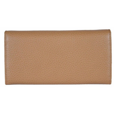 Gucci Women's Beige Medium Leather Continental Flap Wallet 346058