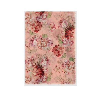 Gucci Blooms Womens Floral Cashmere Pink Geranea Scarf Wrap 406227