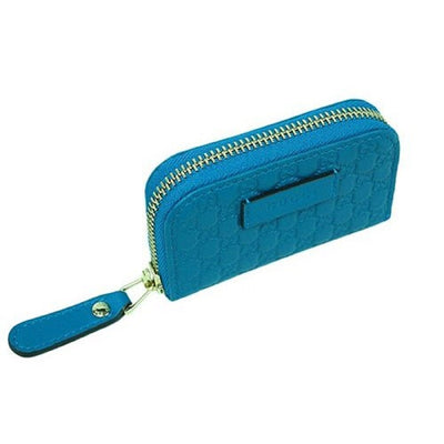 Gucci Card Case Microguccissima Soft Margaux Deep Cobalt Coin Purse 544249