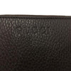 Gucci Classic Dark Brown Pebbled Leather Zip Around Women's Wallet 363423