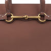 Gucci Classic  Horsebit Patent Leather Old Mauve Luxury Handbag 319795