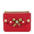 Gucci Classic Women's Red Bow Pearl Leather Chain Shoulder Bag 432281