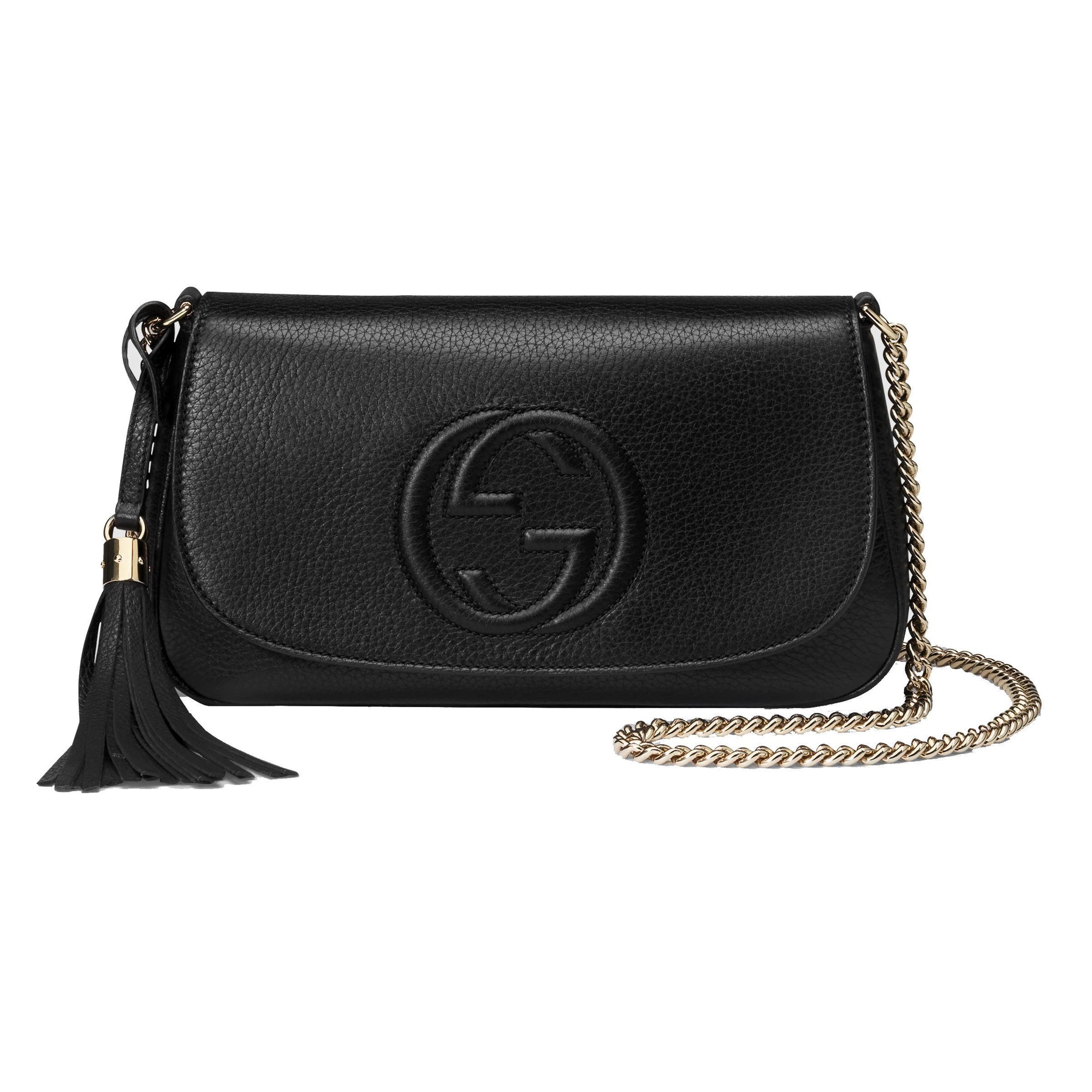 Gucci Disco Soho Women's GG Black Chain Cross Body Handbag 536224