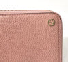 Gucci Dollar Calf Interlocking GG Logo Soft Pink Leather Zip Continental Wallet 449347