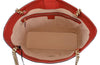 Gucci Embossed GG Dadini Apollo Red Leather Tote with Chain 453561