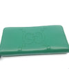 Gucci Emerald Green Embossed GG Dadini/Lion Leather Wallet 453393