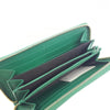 Gucci Emerald Green Embossed GG Dadini/Lion Leather Wallet 453393