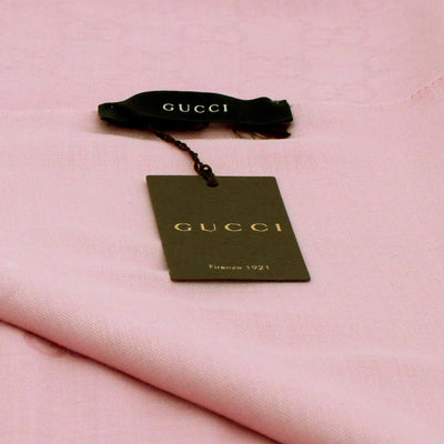 Gucci GG Guccissima Rose Pink Wool Silk Blend Medium Scarf 165904