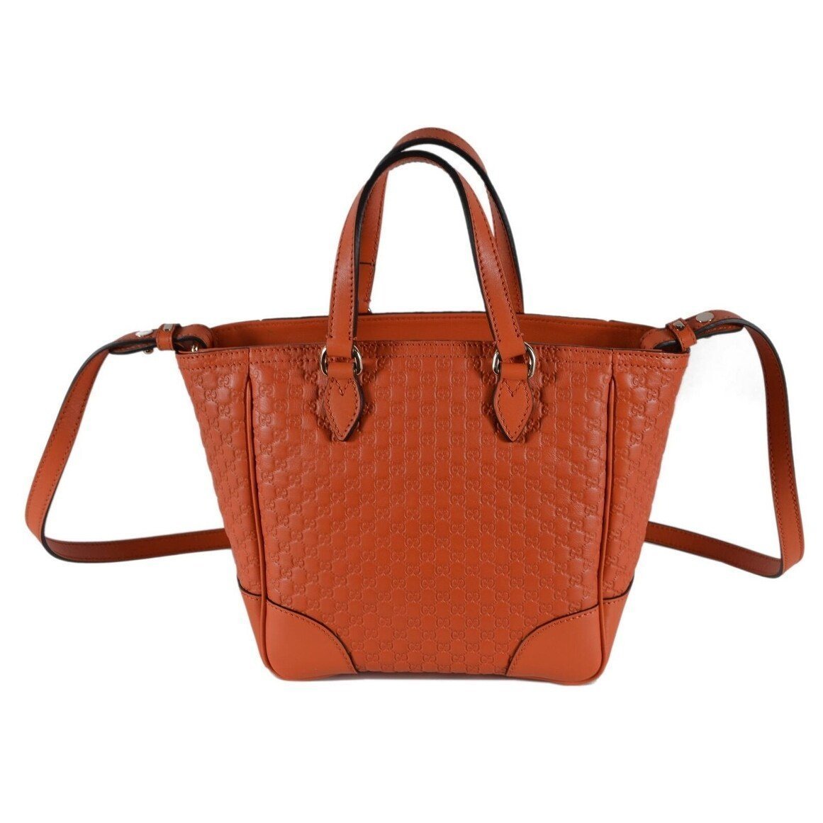 Gucci GG Microguccissima Calf Leather Orange Tote Cross Body Bag 449241