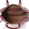 GUCCI GG Supreme Monogram Blooms Large Top Handle Boston Bag Rose 409527