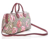 GUCCI GG Supreme Monogram Blooms Large Top Handle Boston Bag Rose 409527