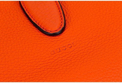 Gucci Jackie Grand Prix Soft Pebbled Vibrant Orange Leather Hobo Bag 362968