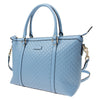 Gucci Leather Micro GG Sky Blue Convertible Purse Handbag 449656