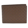 Gucci Men's Acero Brown GG Microguccissima Leather Trifold Wallet 217044