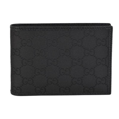 Gucci Men's Black GG Canvas w/ Removable ID Bi-fold Wallet 333042