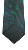 Gucci Men's Classic Dark Green and Black Necktie Woven Silk Luxury Tie 325877