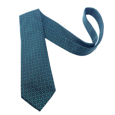 Gucci Men's Classic Dark Green and Black Necktie Woven Silk Luxury Tie 325877