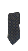 Gucci Men's Classic Navy Blue and Gold Horsebit Pattern Woven Silk Necktie 349401