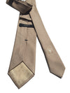 Gucci Men's Classic Tan Beige Necktie Woven Silk Luxury Tie