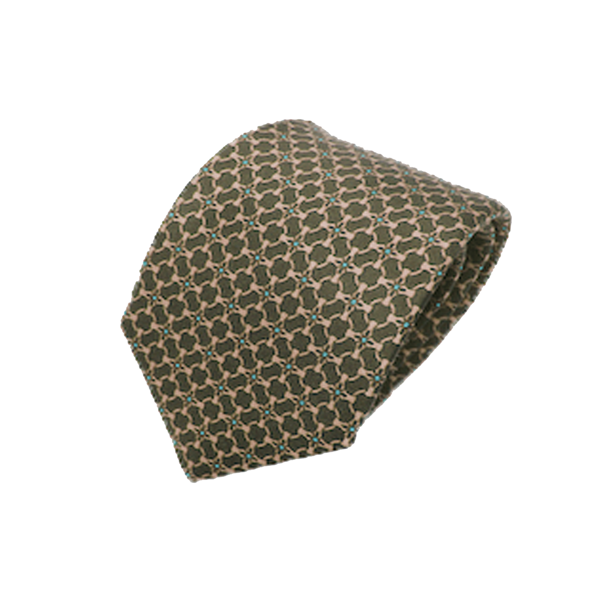 Gucci Men's Classic Tie Beige Green Luxury Twill Necktie 408867