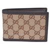 Gucci Men's Original Canvas Beige Brown GG Logo Bifold Wallet 292534