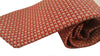 Gucci Men's Geometric Red Orange Necktie Luxury Tie 349407